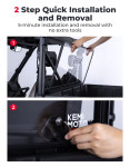 Kemimoto CFMOTO UFORCE U10 Pro|XL 2-in-1 Vented Rear Windshield