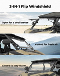 Kemimoto CFMoto ZForce 950 Sport | 800 Trail 3-in-1 Flip Windshield