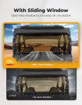 Kemimoto CFMoto ZForce 950 Sport | 800 Trail Tinted Rear Windshield w/Sliding Window
