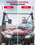 Kemimoto Honda Pioneer 500|520 2-IN-1 UTV Front Windshield with Sliding Window