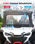 Kemimoto Honda Talon 1000 8MM Glass Windshield with Wiper