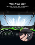 Kemimoto Kawasaki Teryx KRX 1000 Vented Glass Windshield with Wipers