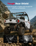 Kemimoto Polaris General Rear Vented Windshield