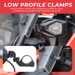 Kemimoto Polaris General XP 1000 LED Lighted Side Mirrors with Flowing Turn Signal