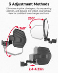 Kemimoto Polaris Ranger 570/SP 570/500/XP 900 Side View Mirrors