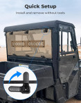 Kemimoto Polaris Ranger Midsize 500/570/SP 570/Crew/ETX/EV Tinted Rear Window