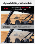 Kemimoto Polaris RZR PRO XP Rear Vented Windshield