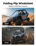 Kemimoto Polaris RZR Pro XP/Pro S Front Windshield w/ Sliding Vented Window