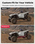 Kemimoto Polaris RZR Pro XP/S/R Pro Nerf Bars Rock Sliders with Step Function