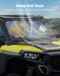 Kemimoto Polaris RZR XP 1000 Glass Windshield with Manual Wiper