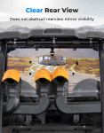 Kemimoto Polaris RZR XP 1000 Rear Clear Windshield w/ Vented Window