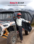 Kemimoto Polaris RZR XP4 1000/Turbo Window Mesh with Steel Frame