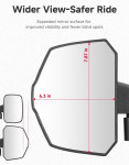 Kemimoto Uforce/ZForce/RZR UTV Side Mirrors Larger View