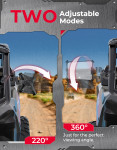 Kemimoto UTV Aluminum CNC UTV Mirror X (Pair)