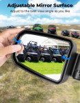 Kemimoto UTV CNC Aluminum Clamp Pro-Fit Side Mirrors