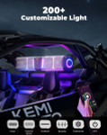 Kemimoto UTV Midnight SL60 26" RGB Sound Bar for 1"-2" Roll Bar