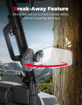 Kemimoto UTV Side Mirrors Fit for Windshield