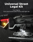 Kemimoto UTV Turn Signal Kit with 110D Horn and License Plate Holder with Light