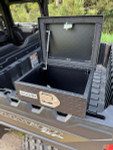 Kolpin CFMoto UForce, ZForce, and U10 UTV Aluminum Diamond Plate Bedside Saddle Box with Mounting Hardware