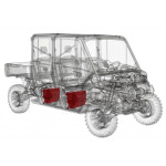 SSV Works Can-Am Defender HD11 Passenger-Side, Front or Rear Under-Seat 10" Ported Subwoofer Enclosure