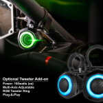 SSV Works Polaris RZR V-Spec 3-Speaker Plug-&-Play Kit w/ JVC