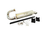 Trinity Racing Honda Talon 1000R/1000X Stainless Single Exhaust Muffler With Cat- Slip On