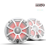 Wet Sounds Revo Series 6.5" High-output Component Style Coaxial Speakers (w/ Sw-white Rgb Grilles)