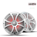 Wet Sounds Revo Series 8" High-output Component Style Coaxial Speakers (w/ Sw-white Rgb Grilles)