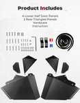 Kemimoto '15-'22 CFMoto ZForce 500/800/1000 Lower Doors Inserts