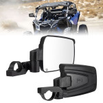Kemimoto UTV 1.65-2 Inch Roll Bars Side Mirrors w/ Spring Back