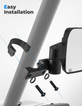 Kemimoto UTV 1.65-2 Inch Roll Bars Side Mirrors w/ Spring Back