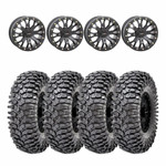 System 3 Black SB-4 Beadlock & Maxxis Radial Roxxzilla Wheel & Tire Kit