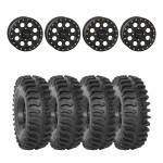 System 3 Matte Black SB-7 Beadlock & System 3 Extreme Trail Radial XT400 Wheel & Tire Kit