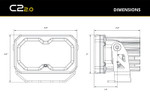 Diode Dynamics Universal C2 2.0 Yellow Max LED Pod (Pair)