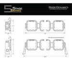 Diode Dynamics Universal SS5 Crosslink 4-POD 25" LED Light Bar