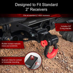 Tusk Universal Utv Hitch With Shackle (2" Shank W/ 3/4" Shackle)