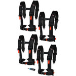 Tusk Utv 4 Point 3 Inch H-style Safety Harness (4-seat Package)