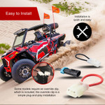 Tusk UTV 4 Point 3" H-Style Safety Harness (4 Seat Package)