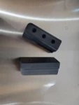 MCE Can-Am Defender bed slot wood divider attachment brackets installed on 2x4 or 2x6 lumber to create a removable cargo organizer and bed divider system.