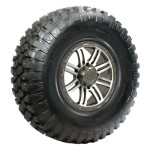 Falcon Ridge - Kawasaki Mule 600/610 Pre-Mounted Cougar Tire with Matte Black Soar HC-8S Wheel