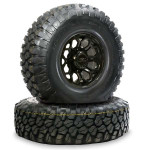 Falcon Ridge - Kawasaki Mule 600/610 Pre-Mounted Cougar Tire with Matte Black Soar Wheel