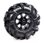 Falcon Ridge - Kawasaki Mule 600/610 Pre-Mounted Outlaw 2 Tire with Matte Black Raptor CI-8S Wheel