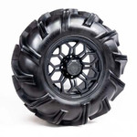 Falcon Ridge - Kawasaki Mule 600/610 Pre-Mounted Outlaw 3 Tire with Gun Metal Gray Soar HC-8S Wheel