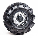 Falcon Ridge - Kawasaki Mule Pre-Mounted Outlaw 3 Tire with Gun Metal Gray Glide SBL-8S Wheel