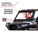 SuperATV - Polaris RZR XP Turbo Glass Windshield | Super ATV - GWS-P-RZRXP-X-SSS