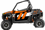 Trail Armor - Polaris RZR 900 Slimline Two Door Graphics Kit - Orange Madness