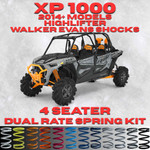 Polaris RZR XP 1000 Highlifter 4 Seater Dual Rate Spring Kit (Walker Evans Shocks)(2014+) - Full Kit