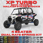 Polaris RZR XP Turbo 4 Seater Dual Rate Spring Kit (Walker Evans Shocks)(2014+) - Full Kit
