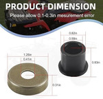 Polaris RZR 170 A-Arm Bushing & Cap Set (8 Pcs)