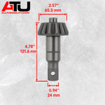 Polaris RZR Front Differential Ring & Pinion (Pinion Has Support Style)